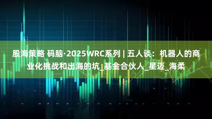 股海策略 码脑·2025WRC系列 | 五人谈：机器人的商业化挑战和出海的坑_基金合伙人_星迈_海柔